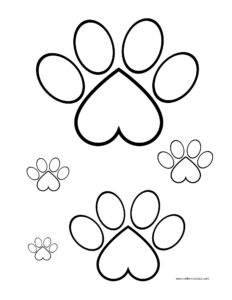 Cat Paw Prints templates for free download