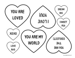 Free Printable Heart Templates (Different Sizes & Colored Hearts)