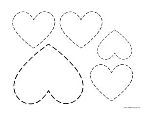 free heart templates pdf in all different sizes