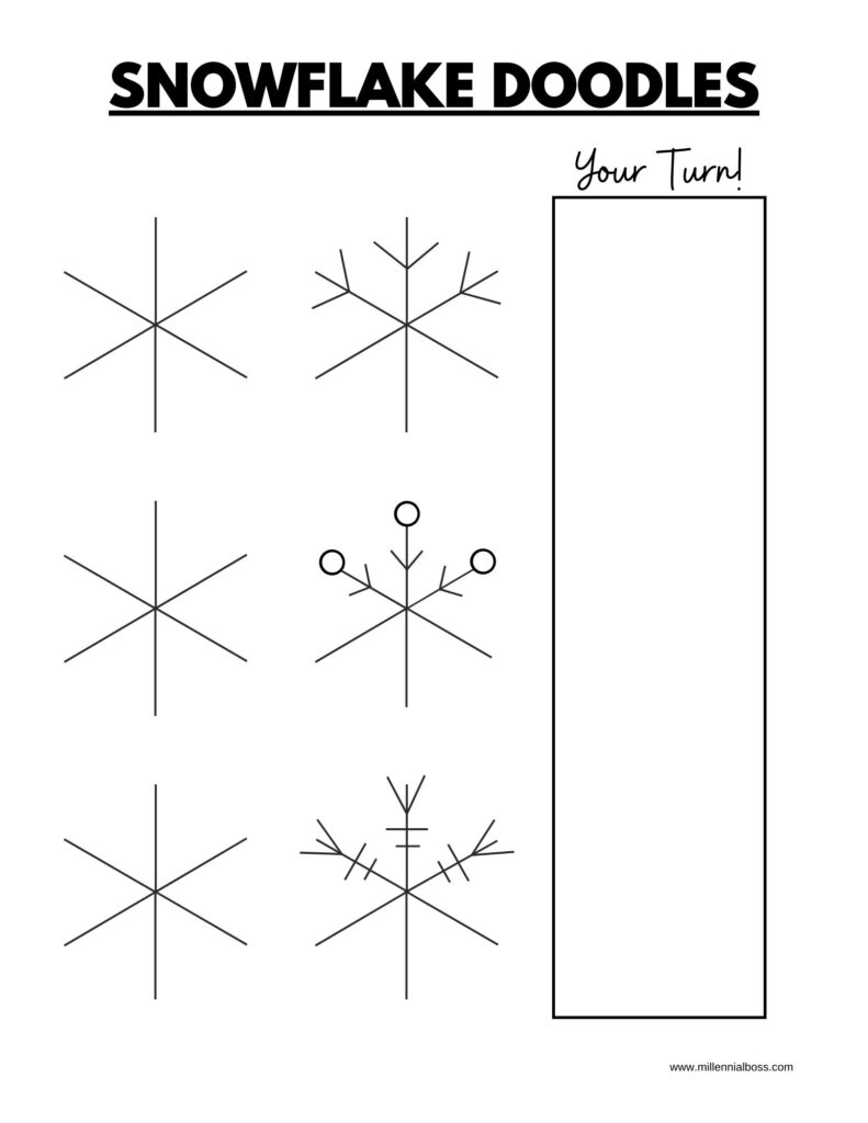 Free Snowflake Templates easy, quick and cute FREE PDF