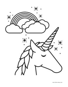 Free: Unicorn Sleep Cloud Rainbow Kawaii - Easy Kawaii Unicorn Draw -  nohat.cc