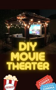 diy backyard projector pinterest