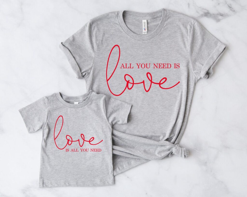 Valentines day gifts kids shirts mom and me etsy