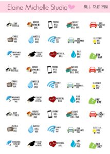 Budget and Finance Planner Stamps