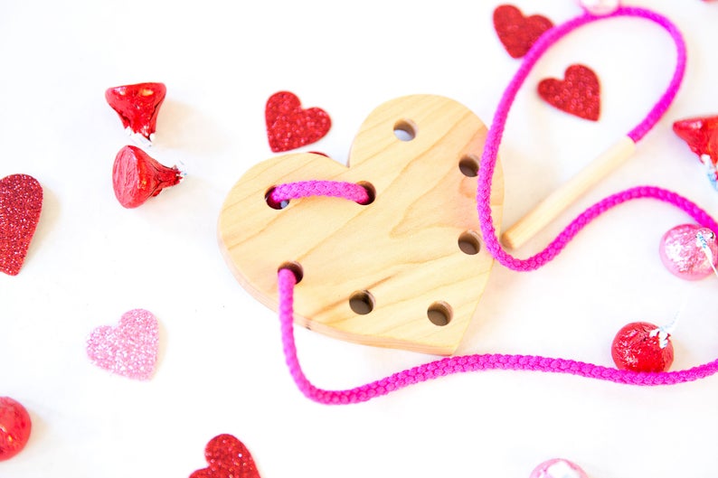 valentine's day gift for kids string puzzle toddler etsy