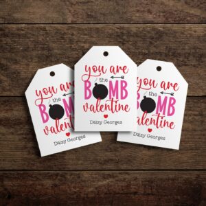 hot chocolate cocoa valentines day tag gift